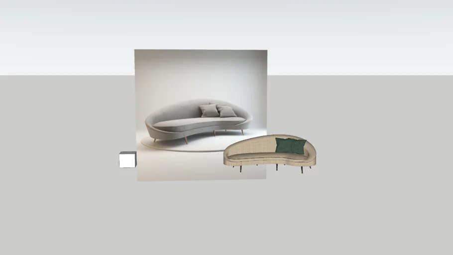 curved sofa