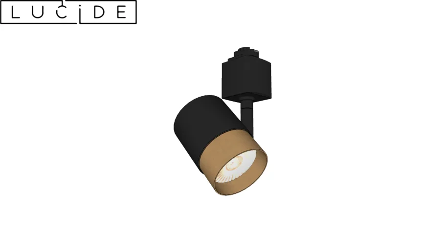 Lucide TRACK FLORIS Track spot - 1-circuit Track lighting system - 1xGU10 - Black (Extension)