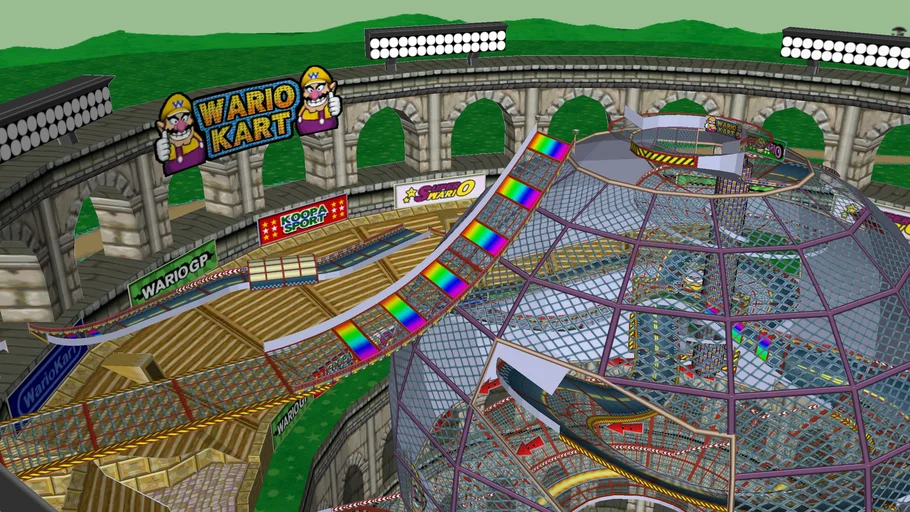GCN Wario Collesium (Mario Kart Double Dash!!)