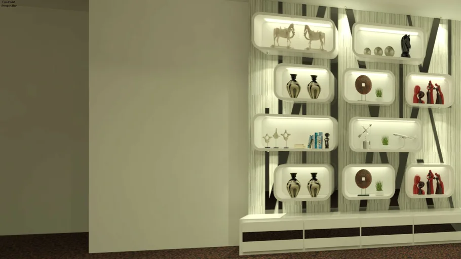 WALL PANEL MODERN DESIGN. VRAY READY