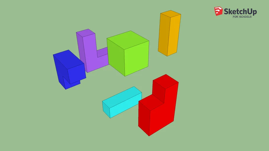 6 Piece 3D Puzzle