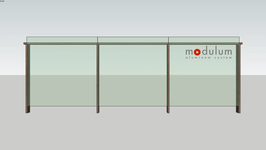Glass Balustrade |  Semi-Frameless modle | modulum