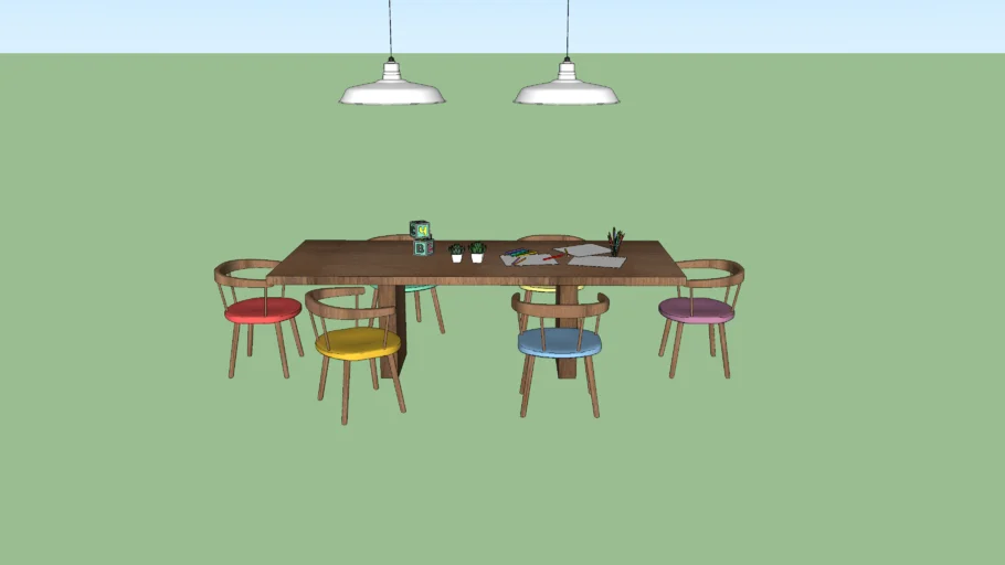 Mesa grande infantil