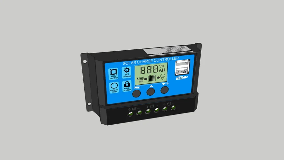 PWM Controlador carga solar 12V 10A