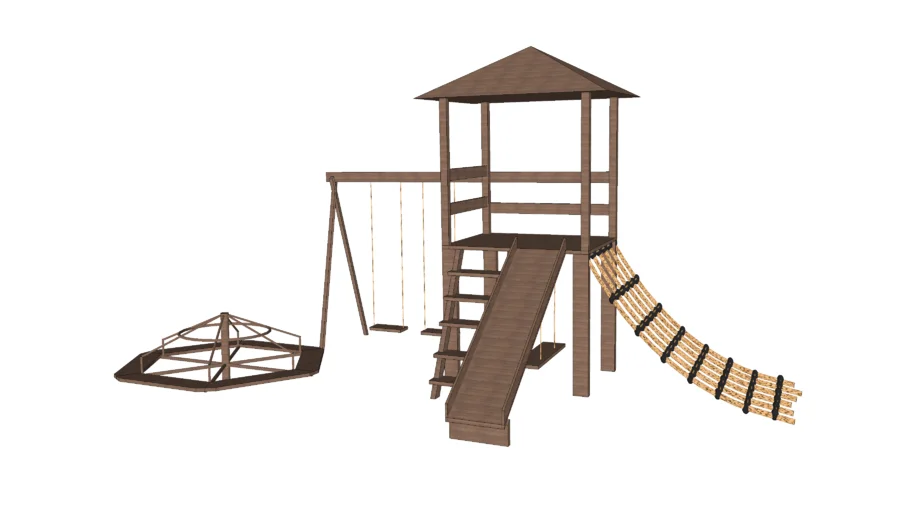 Playground de madeira
