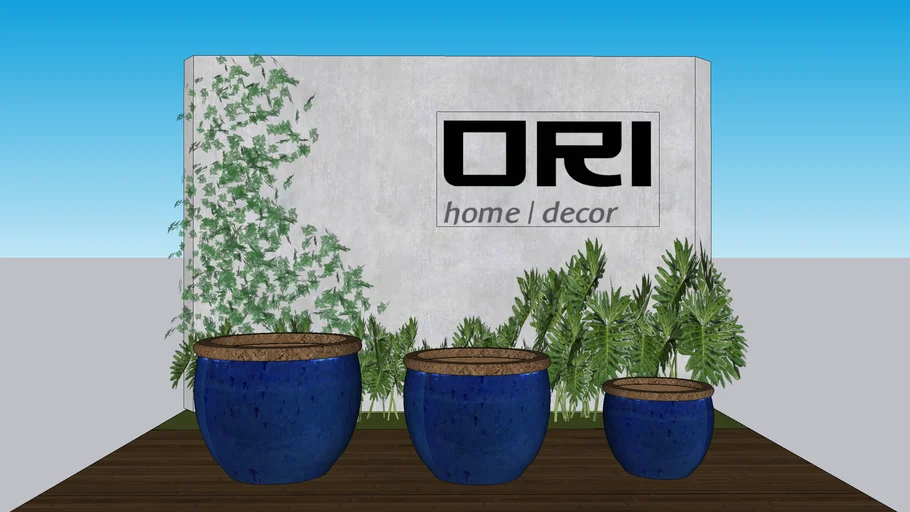 Vaso Rústico - Marrocos Azul