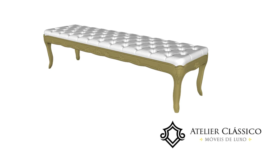 Puff Recamier Decorativo - 180x050x048H
