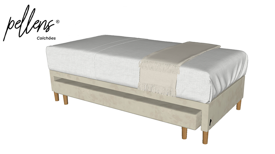 Cama Nin Solteiro Sem Cabeceira