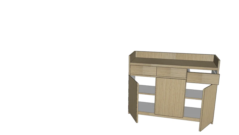 Preparation Table - HPL ex.TACO (lengkap Accessories ;Engsel)