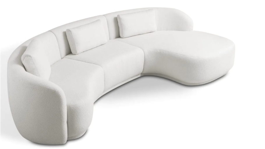 Sofá Curvo com Chaise Mury