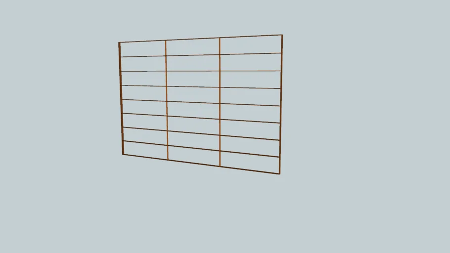 REJA SIMPLE CON PLANCHUELAS