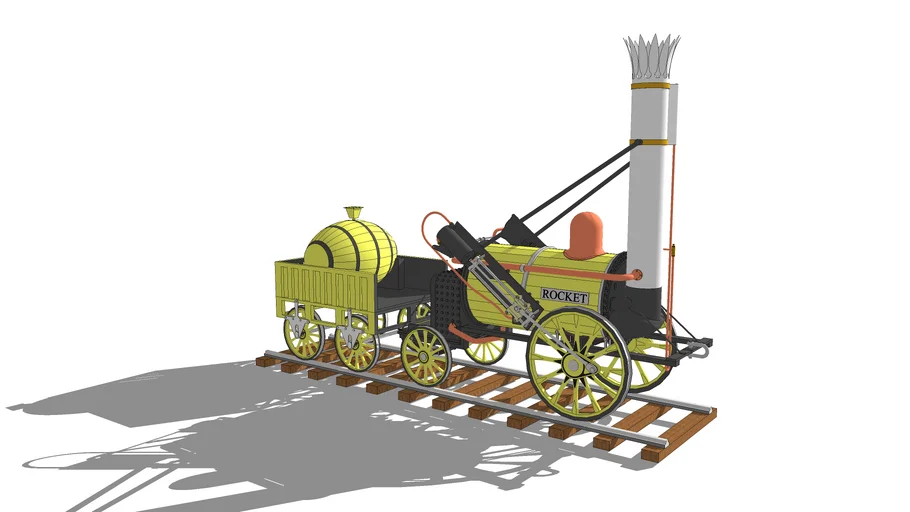 Stephenson's 'Rocket' locomotive, 1829
