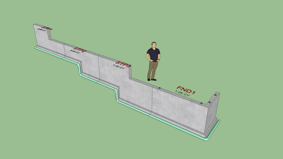 Drain Pipes with Step Foundation