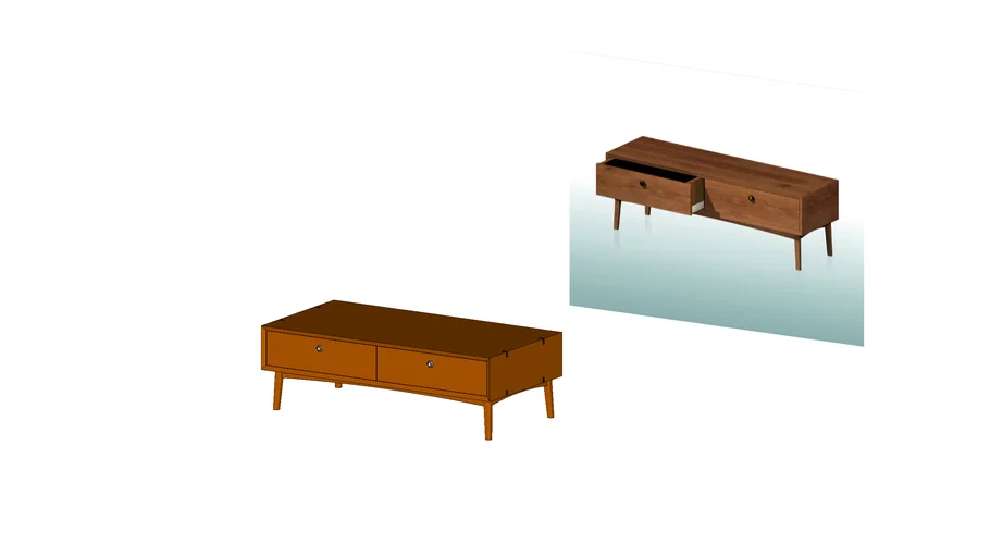wood coffee table