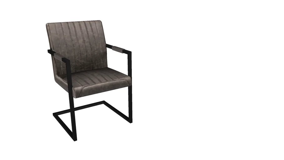 86434 Cantilever Armchair Thamos Brown