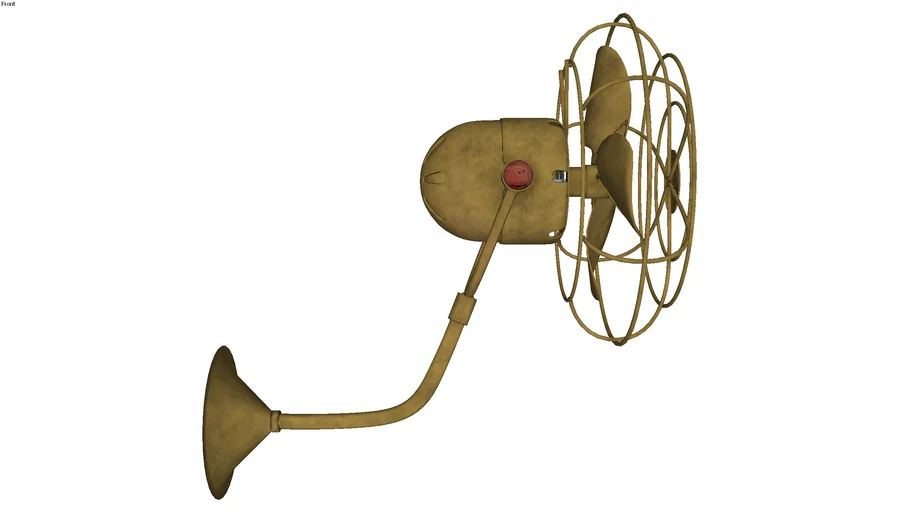 ventilador de parede preto fosco