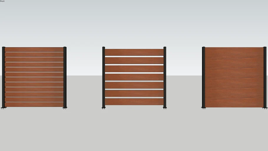 Bamboo Fences and Aluminum Post System Epic Cognac