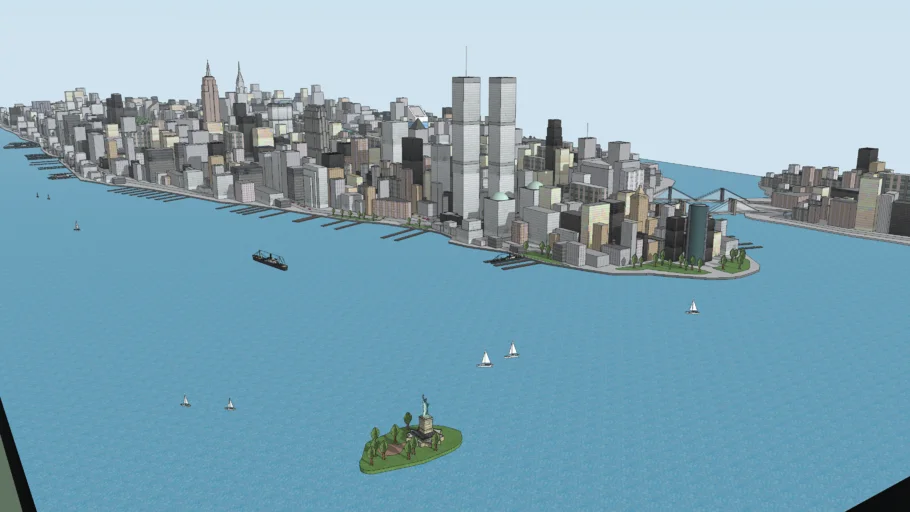 New York City (Manhattan) - complete city ( Very detailed and HUGE)