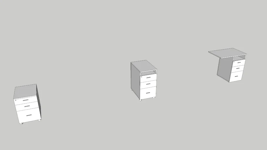 Tủ di động văn phòng - Mobile cabinet - Office cabinet 