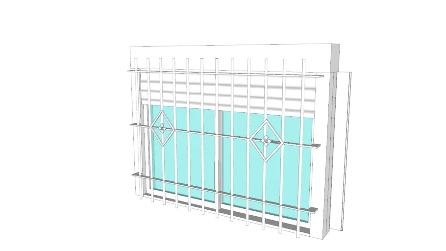 Ventana con rejas