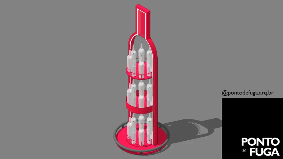 Display de piso para garrafas - Floor display for bottles