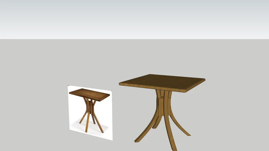 mesa de madeira bistro quadrada