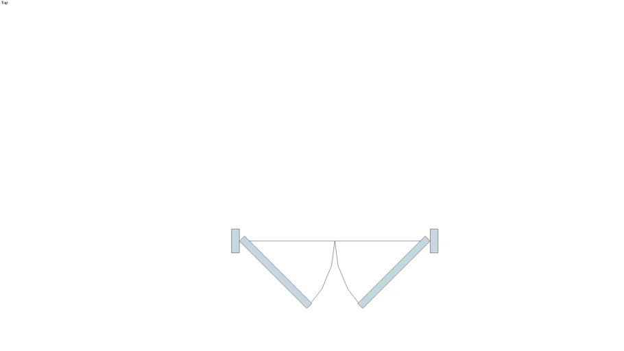 2d Double Door symbol - simple