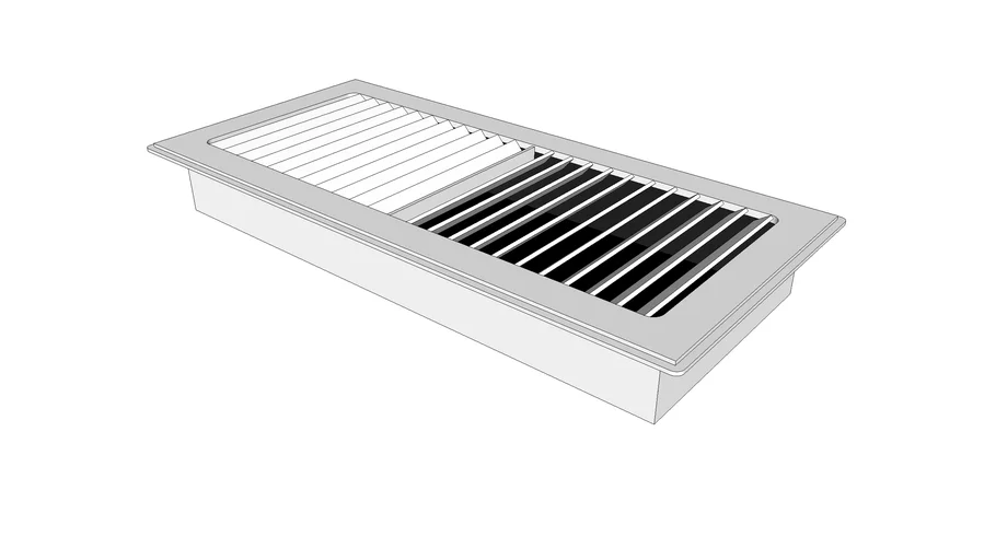 floor vent 11 1/8 x 5 1/4 | 3D Warehouse