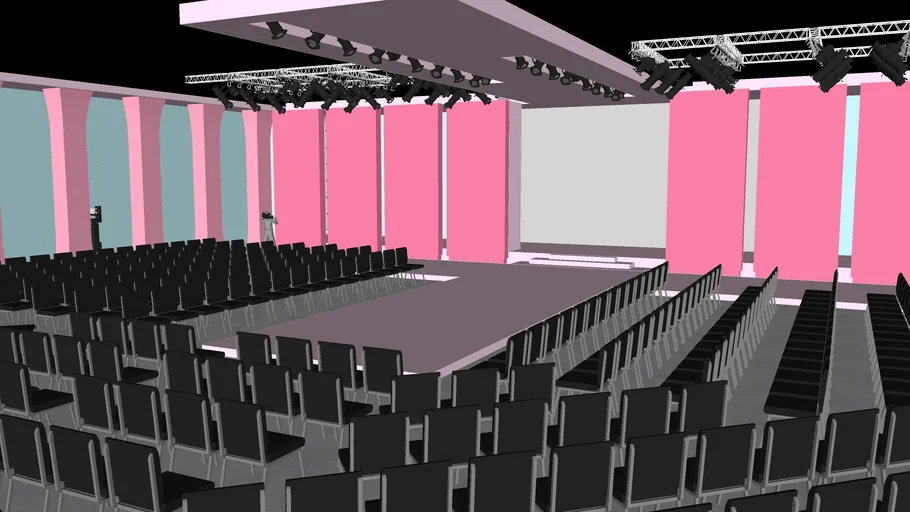ドールハウス　ランウェイ＆ステージ Runway Fashion Show | 3D Warehouse