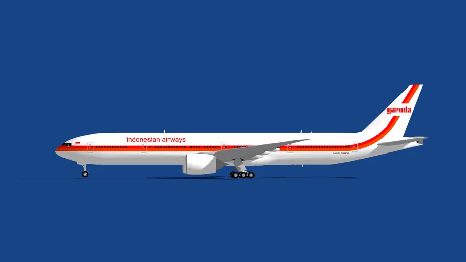 Garuda Indonesia Boeing 777-300ER livery 1969-1985