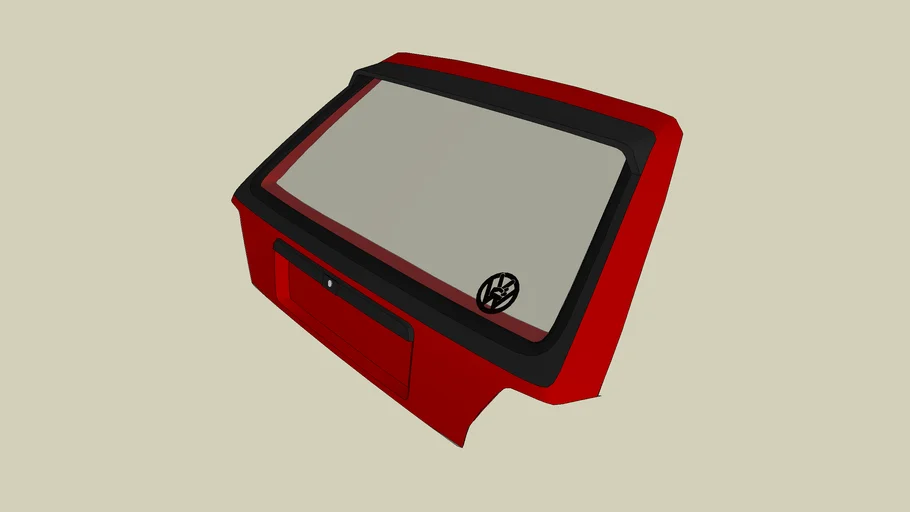vw golf mk2 boot lid with gti spoiler