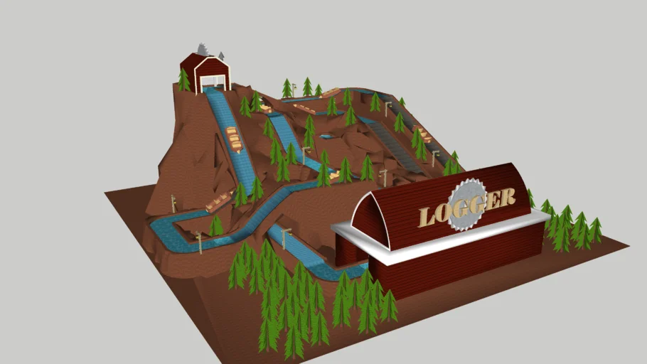 "Logger" Log Flume Ride