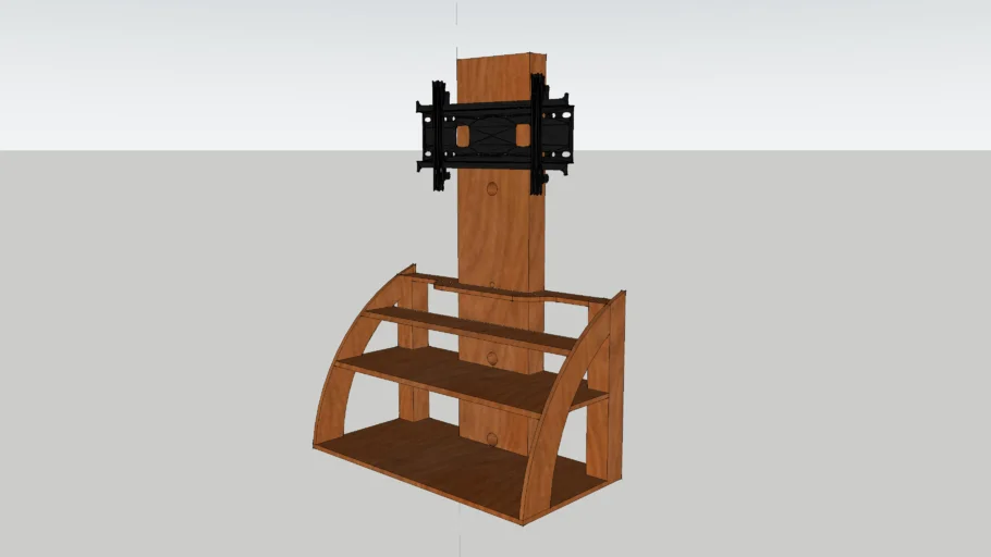T.V. Stand with Wall Mount