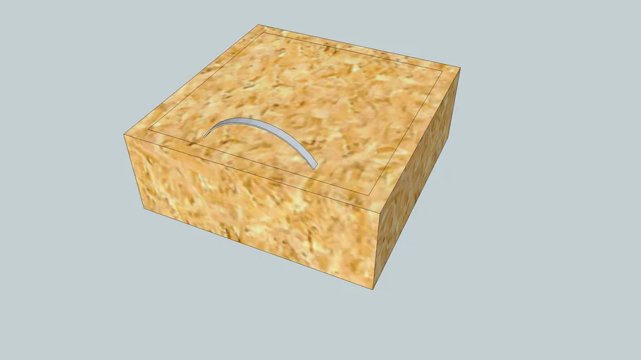8x8 Wooden Box with Handle