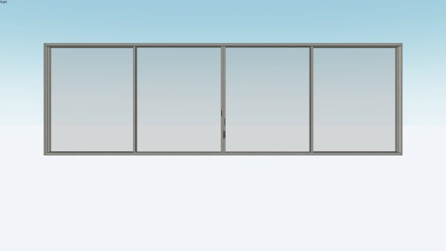 Ventana de 4 hojas- 400cm-125cm