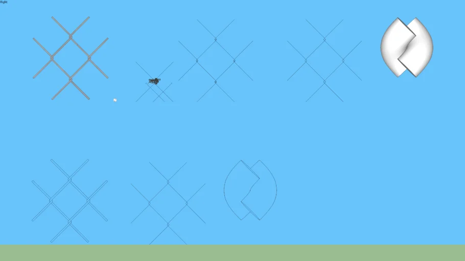 Chain link fence mesh