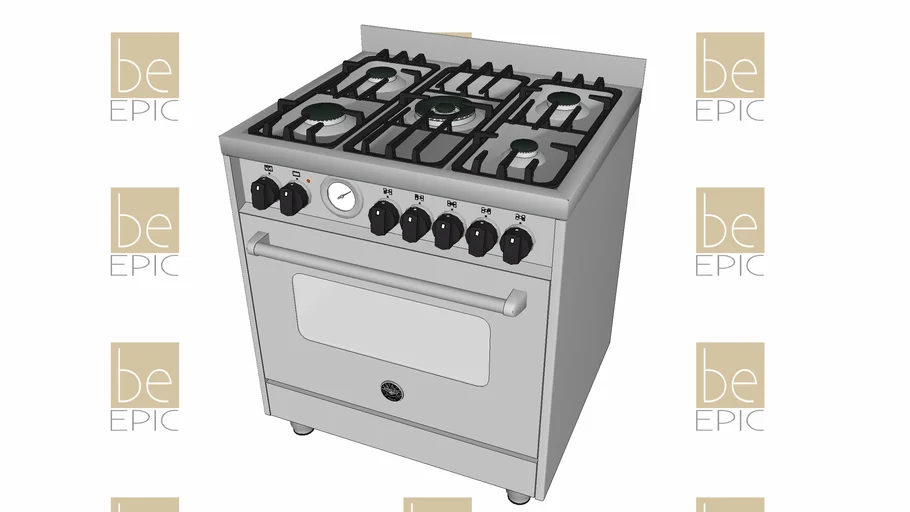 Fogão 5 Bocas Bertazzoni Master Series 70 CM - MAS705GMFESXE