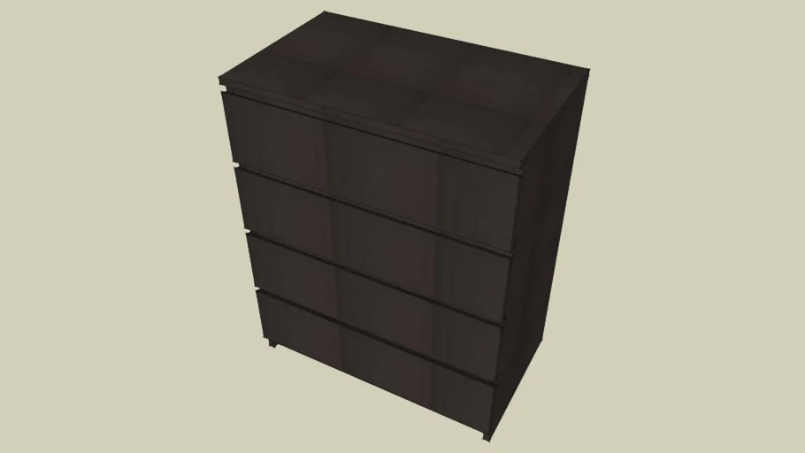 Ikea Malm Chest with 4 Drawers