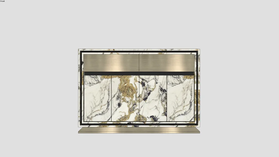 Gold Marble Console