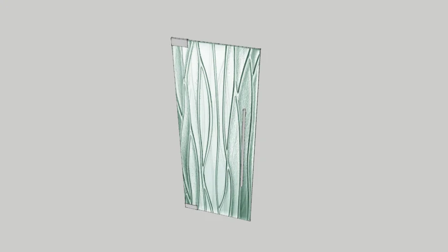 Textured Glass Door