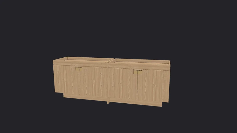 Aparador Buffet Long Lider 200cm 2 Gavetas