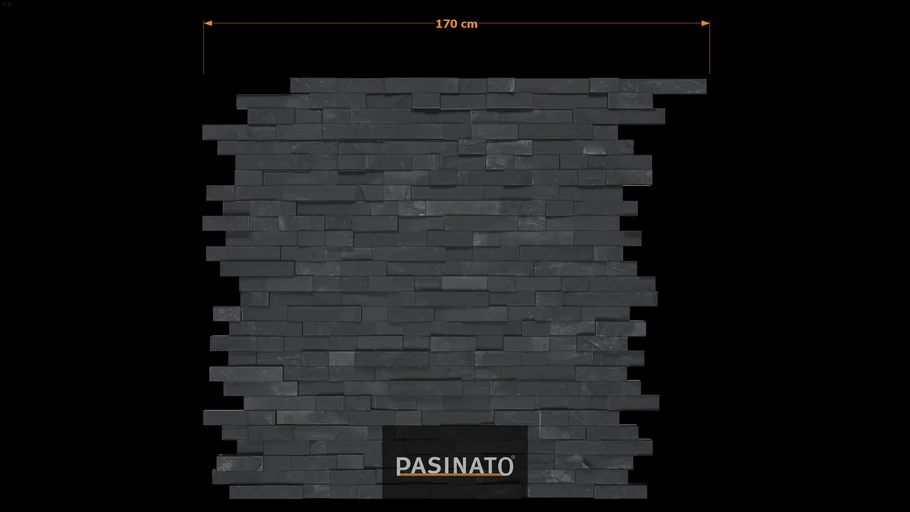 PASINATO REVESTIMENTO FIT BASALTO PRETO - EW-003