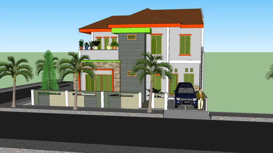 RUMAH MINIMALIS 2 LANTAI