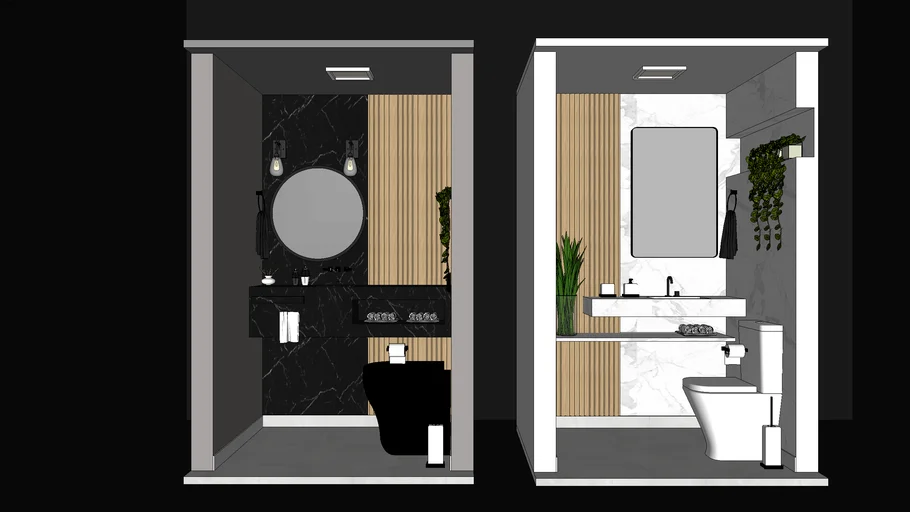 LAVABO BLACK AND WHITE