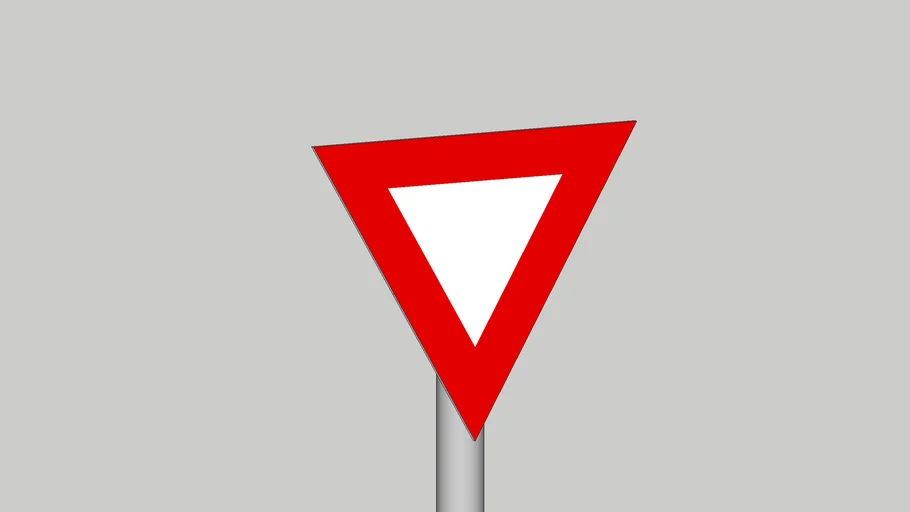 Placa R-2 Dê a preferencia