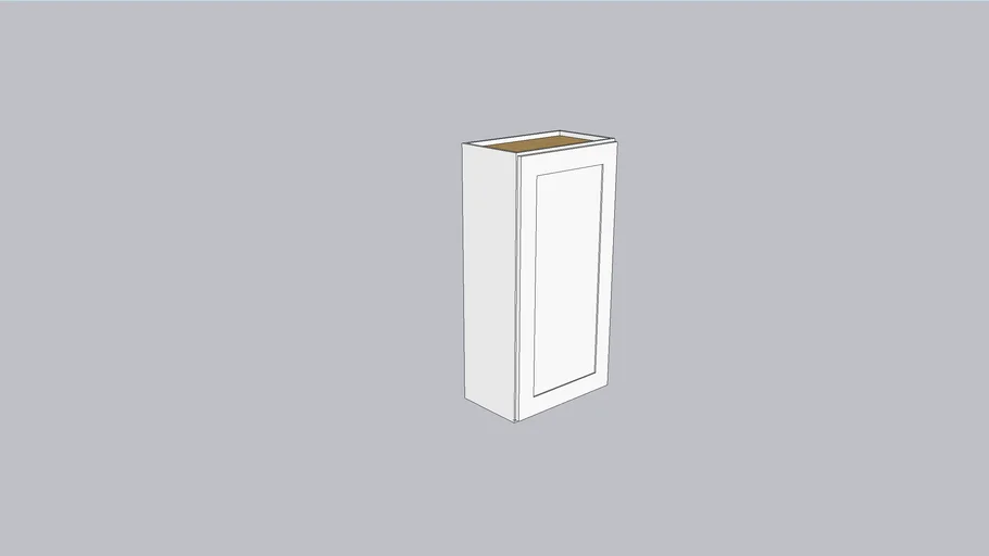 Malibu White Shaker 21x42 Wall Cabinet