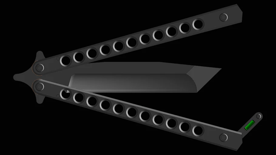 tritium latch balisong
