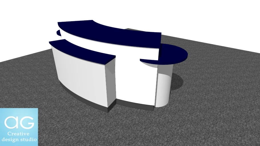 Curve Display Counter Concept- Retail Design #1