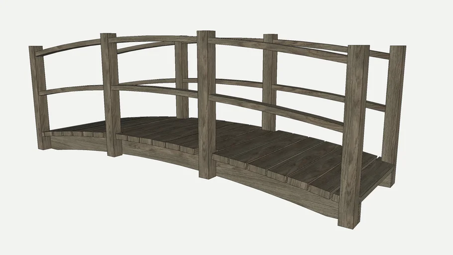 Wooden Arch Bridge - Rustic
