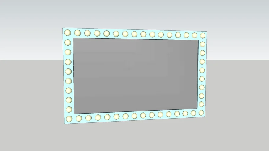 Bathroom mirror with LED lights 96x60cm